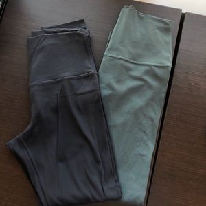 Charcoal Lululemon Aligns Size 6